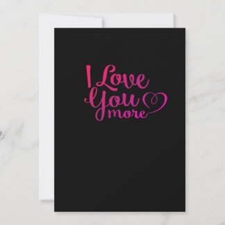 Cartes Pour Fêtes Annuelles I Love You More Soft Minimal Design 