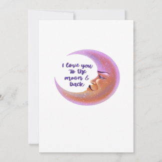 Cartes Pour Fêtes Annuelles I Love You To The Moon And Back Timeless Love Styl