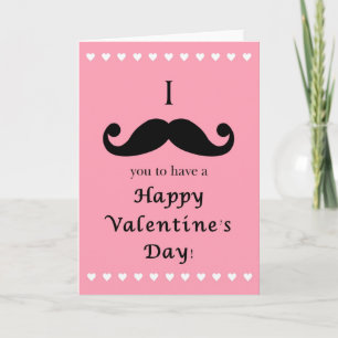 Cartes Pour Fêtes Annuelles I moustache vous pour avoir une heureuse