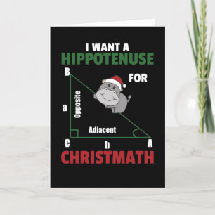 Cartes Pour Fêtes Annuelles I Want A Hippo For Christmas Cute Hippos