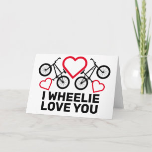 Cartes Pour Fêtes Annuelles I Wheelie T'aime