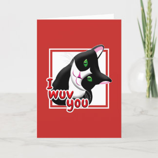 Cartes Pour Fêtes Annuelles I Wuv You Valentine's Day Chat