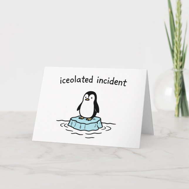 Cartes Pour Fêtes Annuelles Iceolated Incident - Funny Christmas Card (Devant)