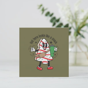 Cartes Pour Fêtes Annuelles Ici on dirait un gâteau en forme de sapin de Noël 