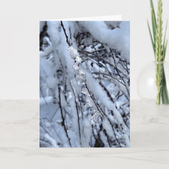 Cartes Pour Fêtes Annuelles Icicle Holiday Card (Devant)