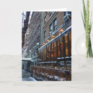 Cartes Pour Fêtes Annuelles Icicles New York City NYC Noël