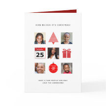 ICON Croyez son Noël 5 PHOTO COLLAGE Moderne