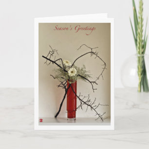 Cartes Pour Fêtes Annuelles Ikebana-065  Season Greetings