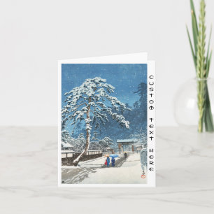 Cartes Pour Fêtes Annuelles Ikegami Honmonji Temple Kawase Hasui shin hanga