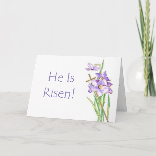 Cartes Pour Fêtes Annuelles Il est levé (Devant)