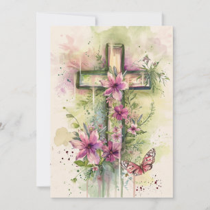 Cartes Pour Fêtes Annuelles Il Est Ressuscité Cross Greeting Card, Joyeux Pâqu