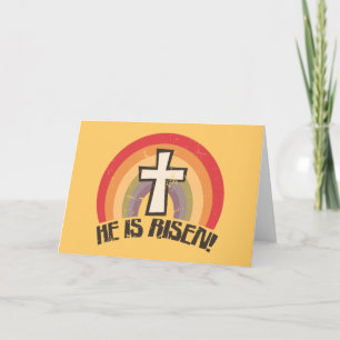 Cartes Pour Fêtes Annuelles Il Est Ressuscité Religieux Pâques