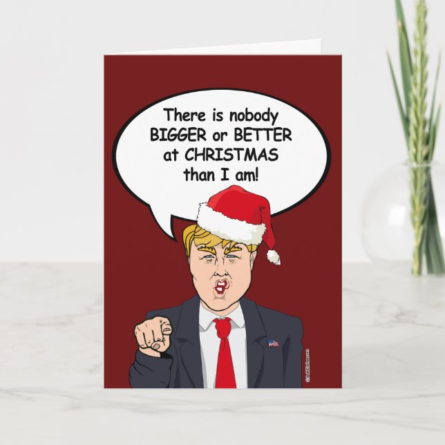 Cartes Pour Fêtes Annuelles Il n'y a personne de mieux à Noël que Trump (Devant)