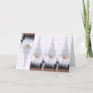 CARTES POUR FÊTES ANNUELLES **IL Y EN A UN DANS CHAQUE FOULE*** FUNNY GNOME