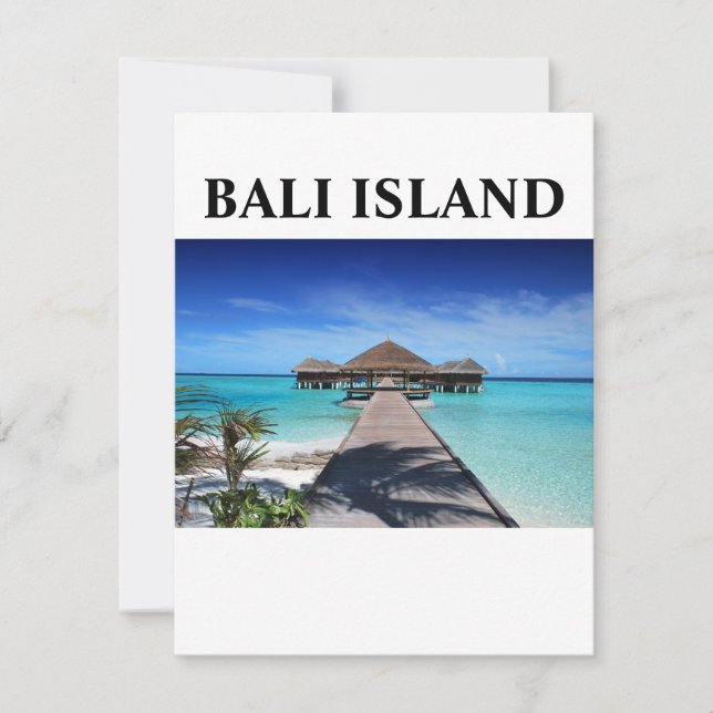 CARTES POUR FÊTES ANNUELLES ÎLE BALI (Devant)