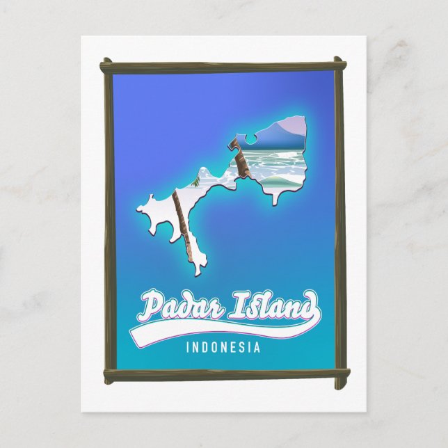 Cartes Pour Fêtes Annuelles Île de Padar Indonésie (Devant)