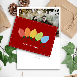 Cartes Pour Fêtes Annuelles Illuminations graphiques modernes Photo de Noël