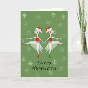 Cartes Pour Fêtes Annuelles illusima Souris Ballerine Noël Flocons de Neige