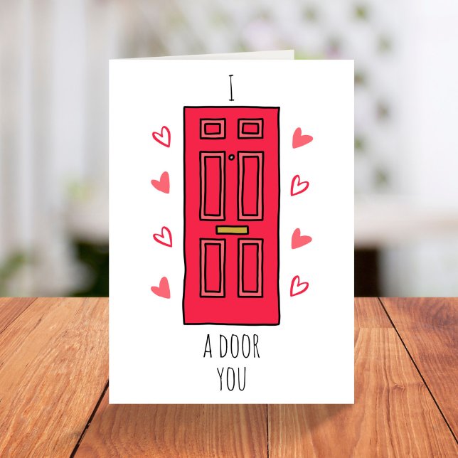Cartes Pour Fêtes Annuelles Illustration amusante du jeu de mots Valentines Da (Créateur téléchargé)