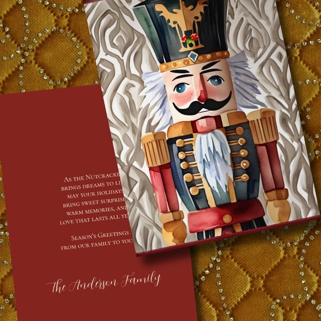 Cartes Pour Fêtes Annuelles Illustration aquarelle de Noël des Noisettes (Créateur téléchargé)