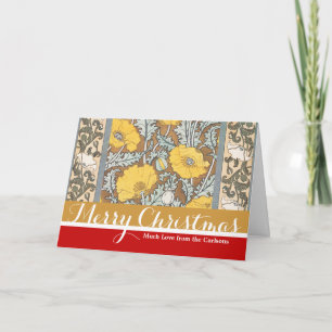 Cartes Pour Fêtes Annuelles Illustration Art Nouveau Poppy Fleur Jaune