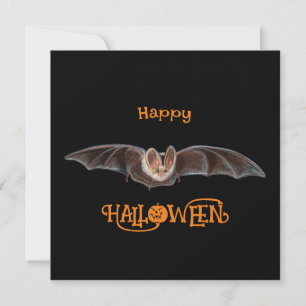 Cartes Pour Fêtes Annuelles Illustration Chauve-Souris Pipistrelle Halloween N