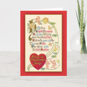 Cartes Pour Fêtes Annuelles Illustration d'antiquité amusante Salutation de Sa