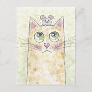 Cartes Pour Fêtes Annuelles Illustration de Cat Mouse