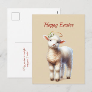 Cartes Pour Fêtes Annuelles Illustration de l'agneau de Pâques