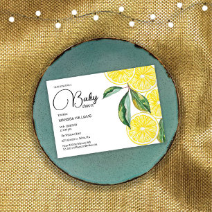 Cartes Pour Fêtes Annuelles Illustration de l'aquarelle des tranches de citron