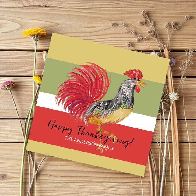 Cartes Pour Fêtes Annuelles Illustration de l'aquarelle rouge (Créateur téléchargé)