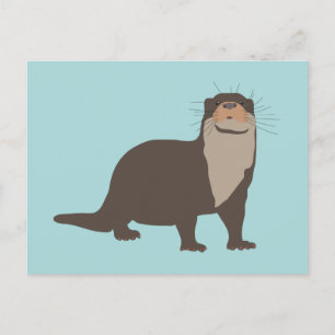 Cartes Pour Fêtes Annuelles Illustration de mignon Otter