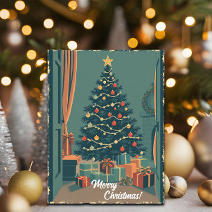 Cartes Pour Fêtes Annuelles Illustration de Noël vintage