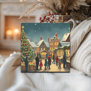 Cartes Pour Fêtes Annuelles Illustration de Noël Vintage