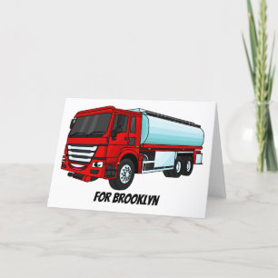 Cartes Pour Fêtes Annuelles Illustration du transport de carburant par camion-