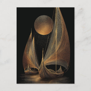 Cartes Pour Fêtes Annuelles Illustration élégante de la ligne d'or des Longshi
