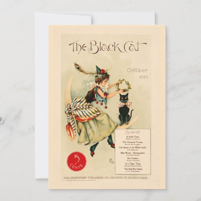 Cartes Pour Fêtes Annuelles Illustration vintage drôle d'Halloween (Devant)