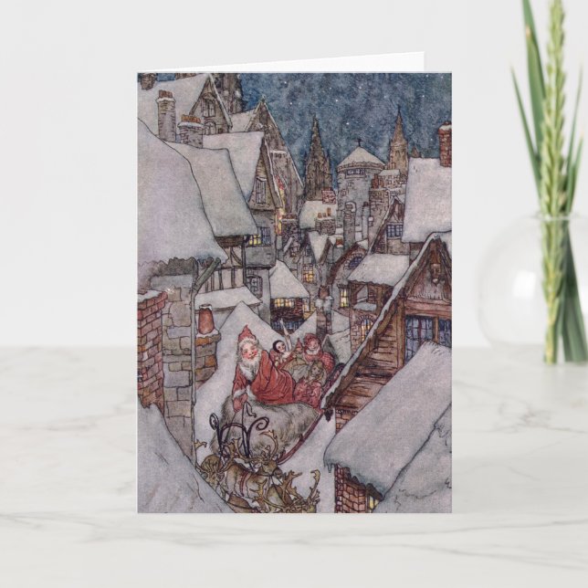 Cartes Pour Fêtes Annuelles Illustrations de Noël (Devant)