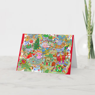 Cartes Pour Fêtes Annuelles Image de Noël, sur une carte.