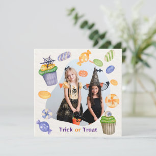 Cartes Pour Fêtes Annuelles Images personnalisées de la coutume d'Halloween Tr