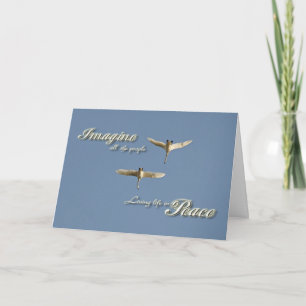 Cartes Pour Fêtes Annuelles Imaginez la paix
