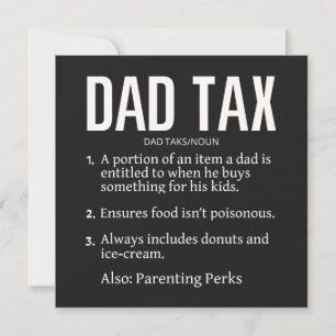 Cartes Pour Fêtes Annuelles Impôt papa