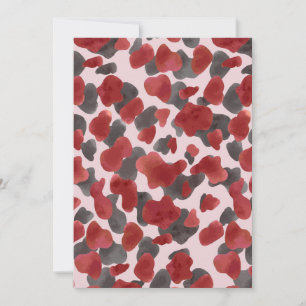 Cartes Pour Fêtes Annuelles Impression d'animaux d'hiver à l'aquarelle rustiqu
