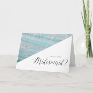 Cartes Pour Fêtes Annuelles Impression en pierre de granit turquoise