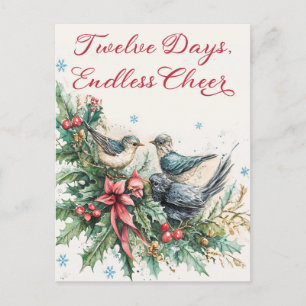 Cartes Pour Fêtes Annuelles Imprimer Noël de douze jours