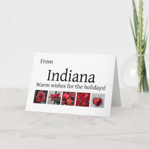 Cartes Pour Fêtes Annuelles Indiana Christmas Card, état spécifique