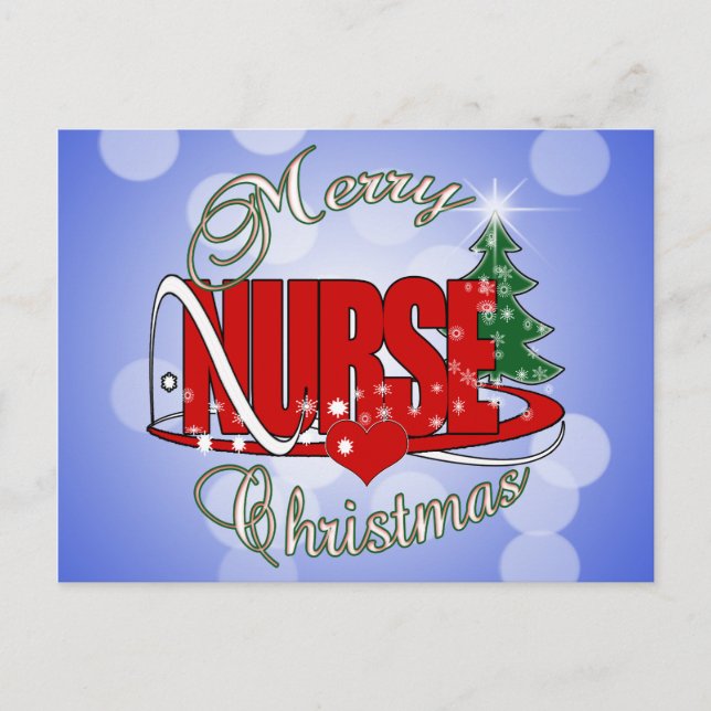 CARTES POUR FÊTES ANNUELLES INFIRMER NOËL XMAS (Devant)