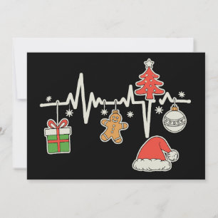 Cartes Pour Fêtes Annuelles Infirmière au rythme de Noël Saison des fêtes de N