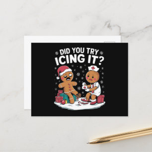 Cartes Pour Fêtes Annuelles Infirmière de Noël Avez-vous essayé de le glacer P