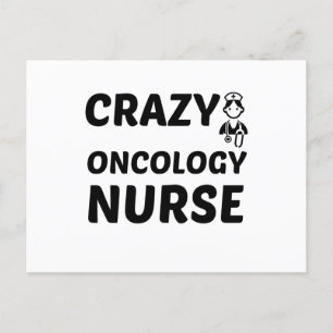 CARTES POUR FÊTES ANNUELLES INFIRMIÈRE EN ONCOLOGIE FOLLE